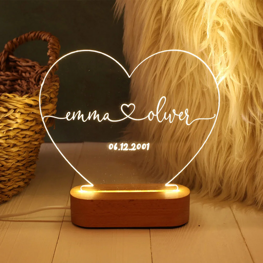 Personalized LED night light 