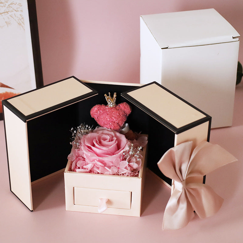 jewelry box with eternal rose