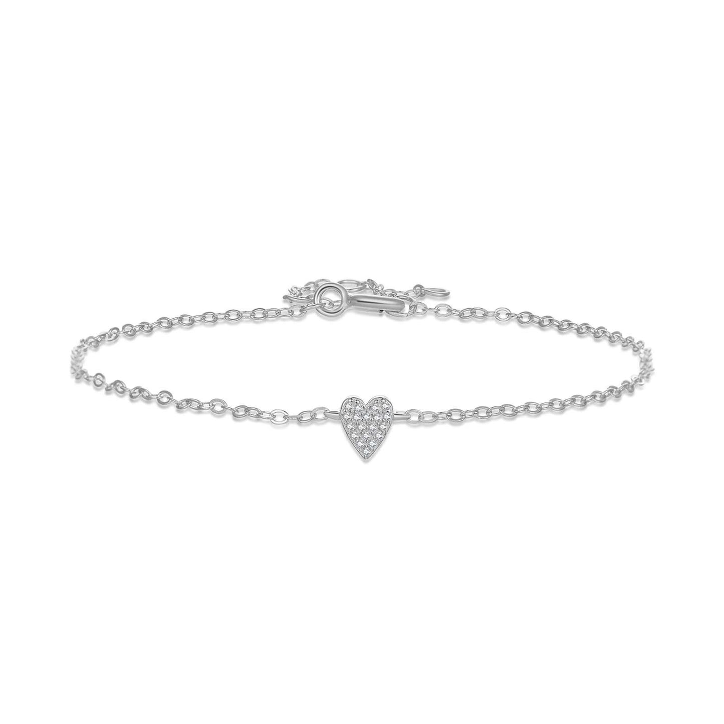 925 Silver Heart Bracelet