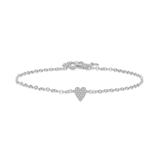 925 Silber Herz Armband