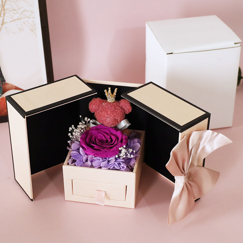 jewelry box with eternal rose