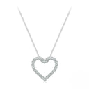 925 Silver Crystal Heart Necklace 