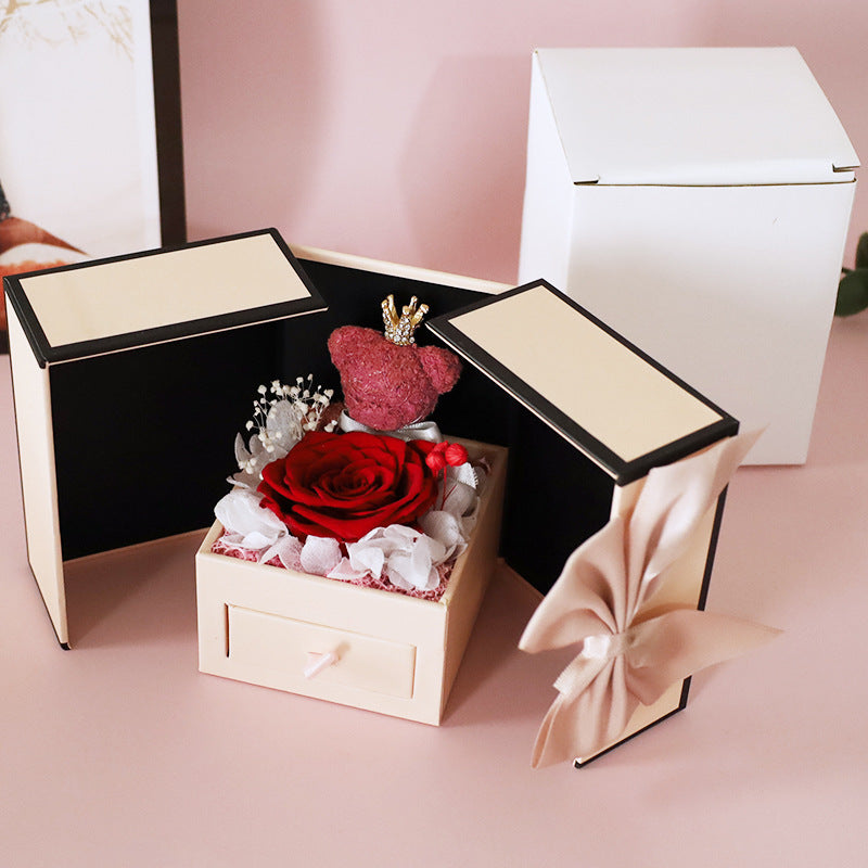 jewelry box with eternal rose